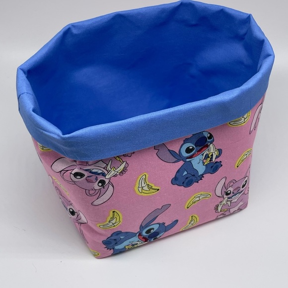 Hand Crafted Storage & Organization Stitch Basket Disney Lilo And Stitch Decor Handmade